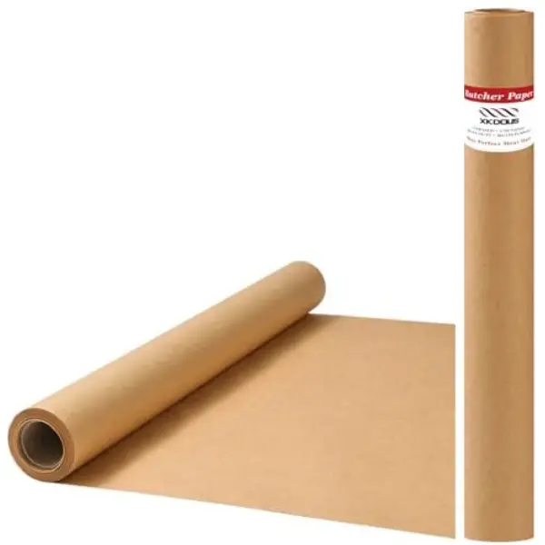 Butcher Paper Roll Suitable for Smoking All Meat Varieties, 17.7 Inch x 33 Feet Brown Butcher Paper and Smoker Paper