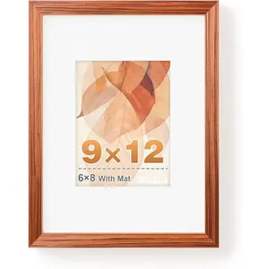 9x12 Solid  ,Red  Picture  can Display Photo 6x8 With Mat or 9x12 Without Mat,Single Poster  for Wall  Decor