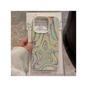 1pc Colorful Star Pattern TPU Material Protective Phone Case Suitable For IPhone17/IPhone17 Air/IPhone17 Pro/IPhone17 Pro Max/16 Pro Max/15 Pro Max/14 Pro Max/13 Pro Max/12 Pro Max