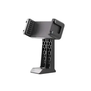 1 Pcs Phone Tripod Mount, 360° Rotates Adjustable Cell Phone Clip Clamp Holder with 2 Cold Shoe, Compatible with iPhone, Samsung and All Phones/Microphone/Flash/Photographic Light/Tripod/Light Stand/Studio Accessories