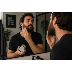Stubble + Stone Beard & Skin Conditioning Balm.Tame the wild. Nourish the skin.