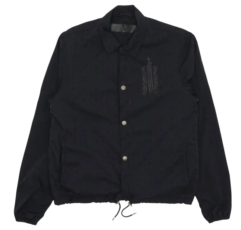 Chrome Hearts Eye Chart Monogram Coach Jacket Black - Lightly Worn