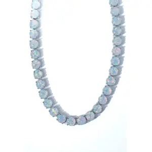 She's Got The Glow Opal Tennis Necklace