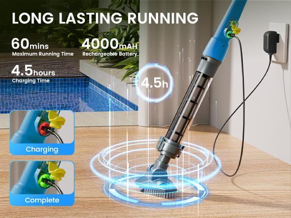 Efurden Rechargeable Handheld Cordless Pool Vacuum – Lightweight Stick Cleaner for Hot Tubs, Spas & Above-Ground Pools – Efficient Sand & Debris Removal Efurden Rechargeable Handheld Cordless Pool Vacuum – Lightweight Stick Cleaner for Hot Tubs, Spas & Above-Ground Pools – Efficient Sand & Debris Removal