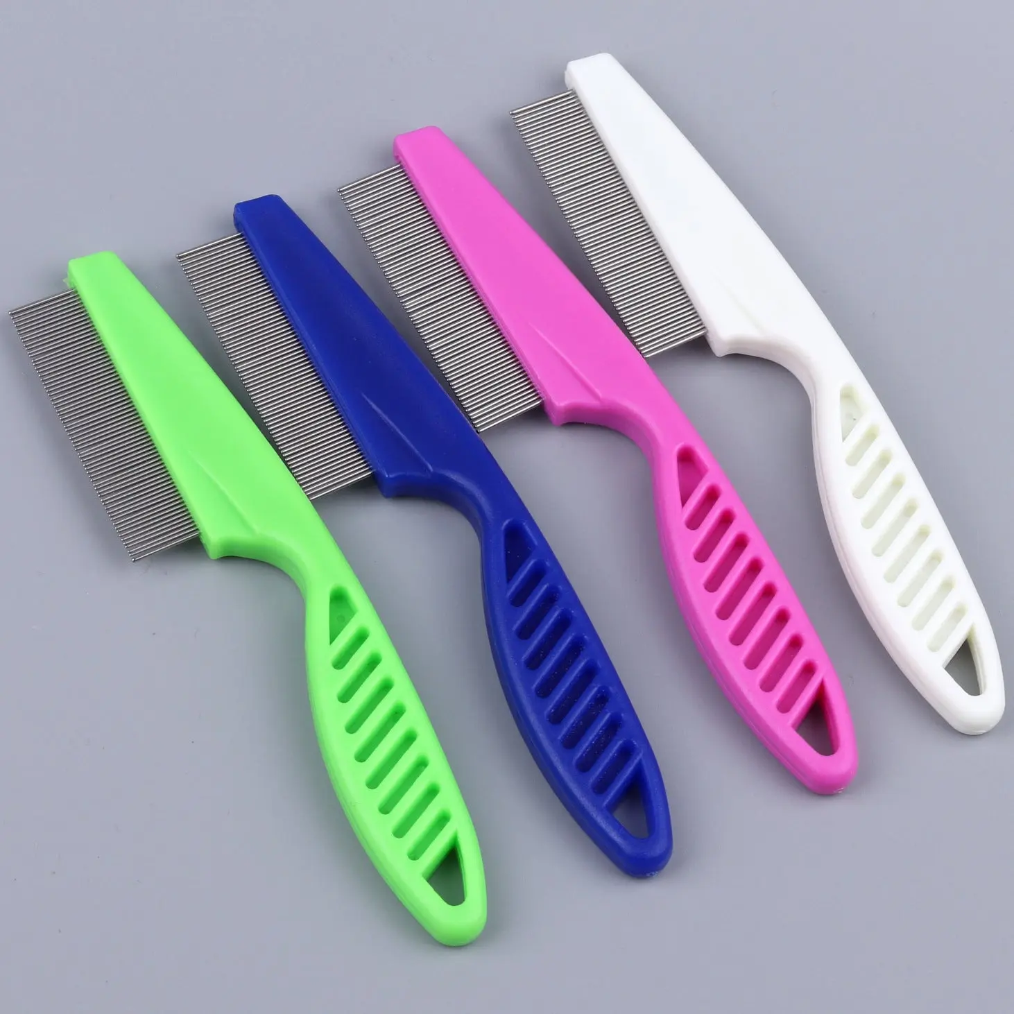 Pet Flea Comb with Fine Teeth – Dog & Cat Grooming Comb for Fleas, Ticks, Loose Hair & Dirt Removal