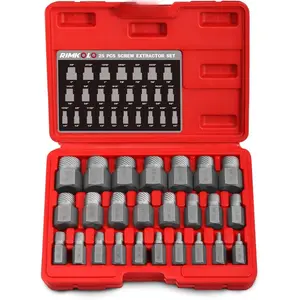 25-Piece Multi-Spline Screw Extractor Set – CR-MO Bolt Remover for Broken Studs, Bolts & Screws