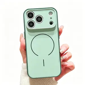 Premium Soft Touch for iPhone Case with Magnetic Compatible & Camera Protector, Smooth Silicone Grip, Slim Shockproof Protection for iphone 16 pro max cases 15 14 13 12 Pro Max Plus Air 16E 17E shockproof mobilephone protective cover