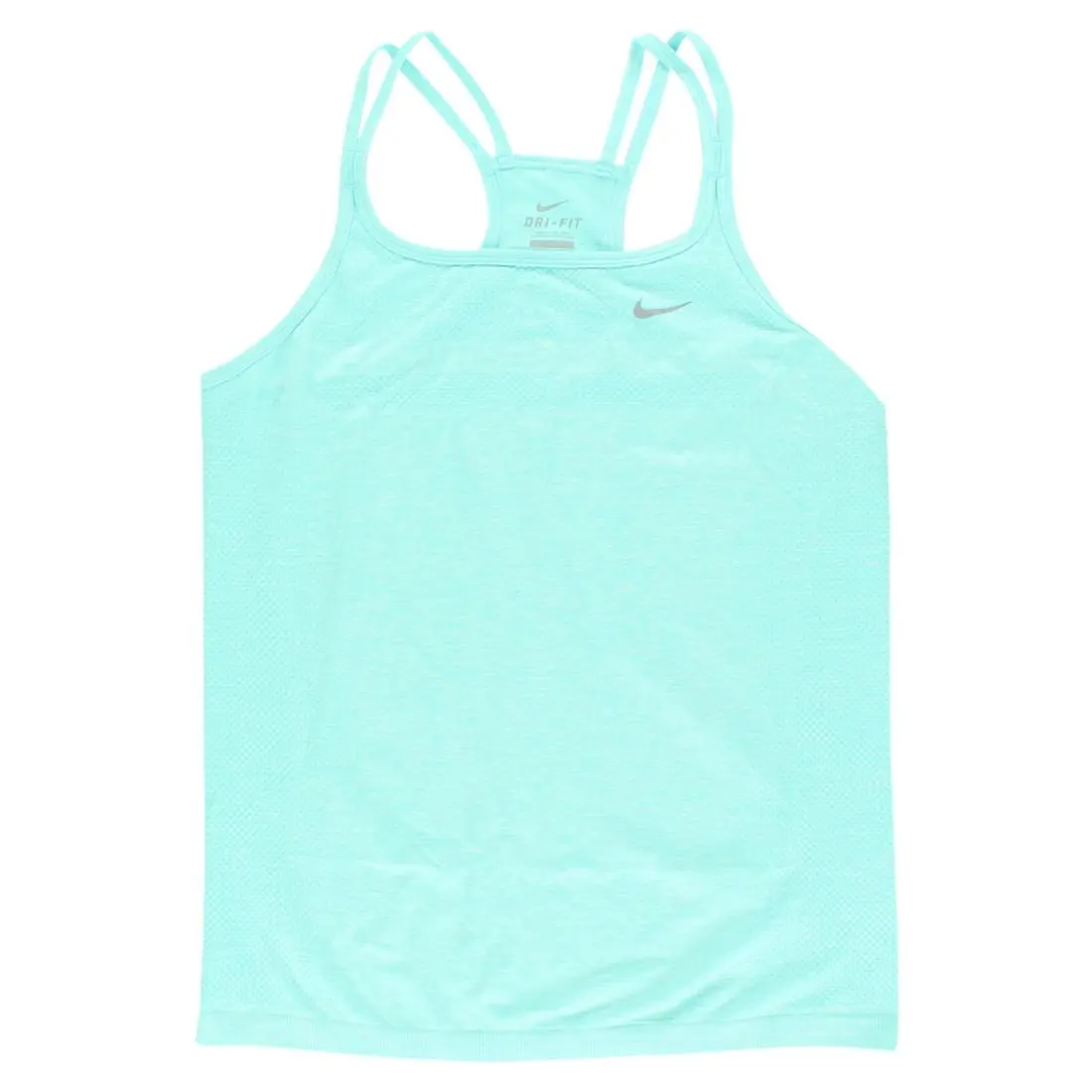 Nike Women's Dri Fit Knit Tank Top Aqua Blue