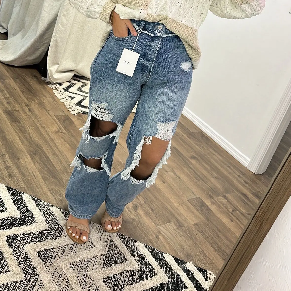 Boyfriend distressed Jeans