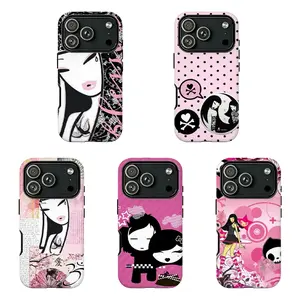 Y2K t0kidokiPink Punk Goth Girl Phone Case,for iPhone 8-17