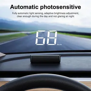Car Speedometer HUD GPS Head Up Display Digital Speed Meter Windshield Projector For Vehicles Auto Electronics Accessories