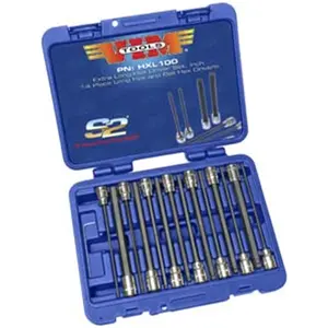 Vim Durston  14 Pieces SAE XL Hex Bit Set Ball and Straight Ends