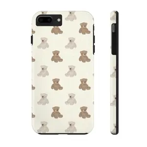 Teddy Bear Glossy Phone Case - Durable Protective Cover for Smartphone Devices