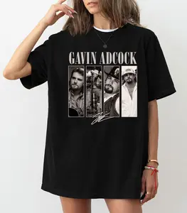 Vintage Gavin adcock Picture Shirt, Graphic Country Shirt, Music Shirt, Casual Clothing