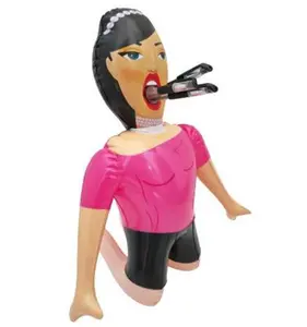 Inflatable Lady-Boy Desk Pen Holder 15” ️ Blow Up Doll Office Gag Gift