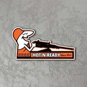 Hot N Ready Tactical Meme Sticker Funny Military Humor Waterproof Vinyl Decal Meme Sticker