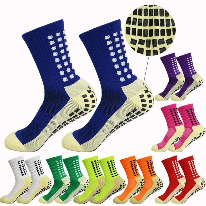 1 Pair of High-Performance Non-Slip Mid-Tube Socks for Football, Soccer, Running, Cycling, and Basketball Outdoor Sports