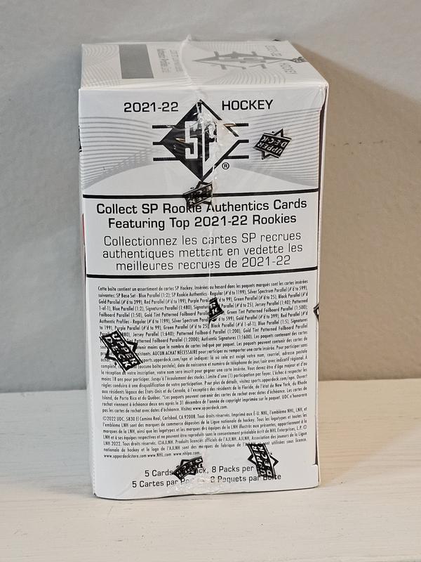 2021-22 Upper Deck SP Hockey Blaster Box (40 cards)