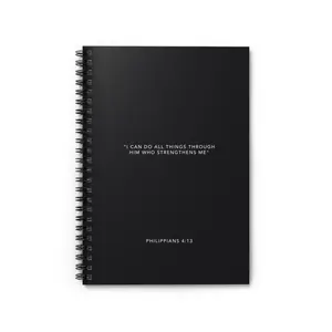 PHILIPPIANS 4:13 Spiral Notebook - Ruled Line