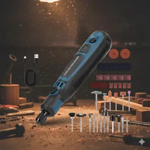 USB High-Speed Electric Grinder Kit, Portable Mini Engraving Pen, Multi-Function Jewelry Polishing Tool for Stone Metal DIY, Professional Gem Carving Machine, Compact Home Repair & Polish Electric Tool Set, Durable Handheld Hardware Kit