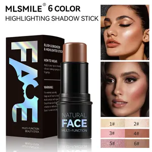 3 Pcs Face Contour Sticks Set, Shades with Highlighter & Blush Sculpted Complexion Wand Contour Long Lasting Natural Buildable Highlighters (01, 05, 06)