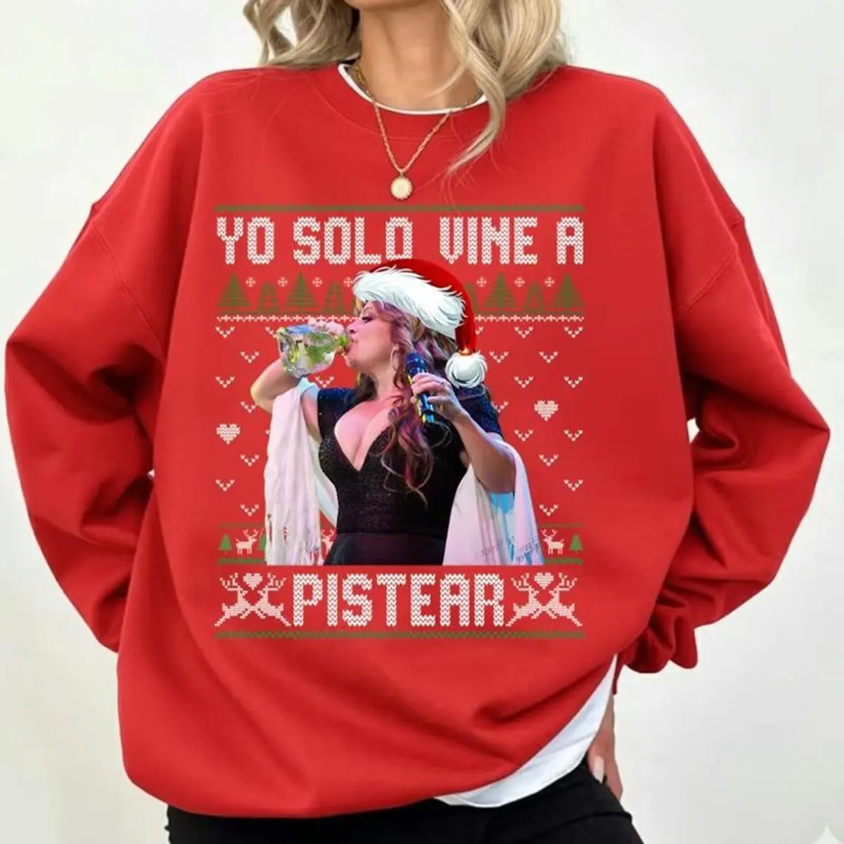 Spanish Latina Ugly Christmas Jumper Sweatshirt, Jenni Rivera Shirt, Sborracho Gift, Regalos De Navidad Hoodie, Unisex Sweater Pullover Tee
