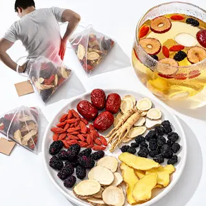 Original Natural Herbal Tea Formula Ginseng Five Treasure Tea Combination Scented Tea Eight Treasure Tea Red Date Wolfberry Tea Men's Tea Health Tea Mulberry Herbal Formula Health Tea Organic