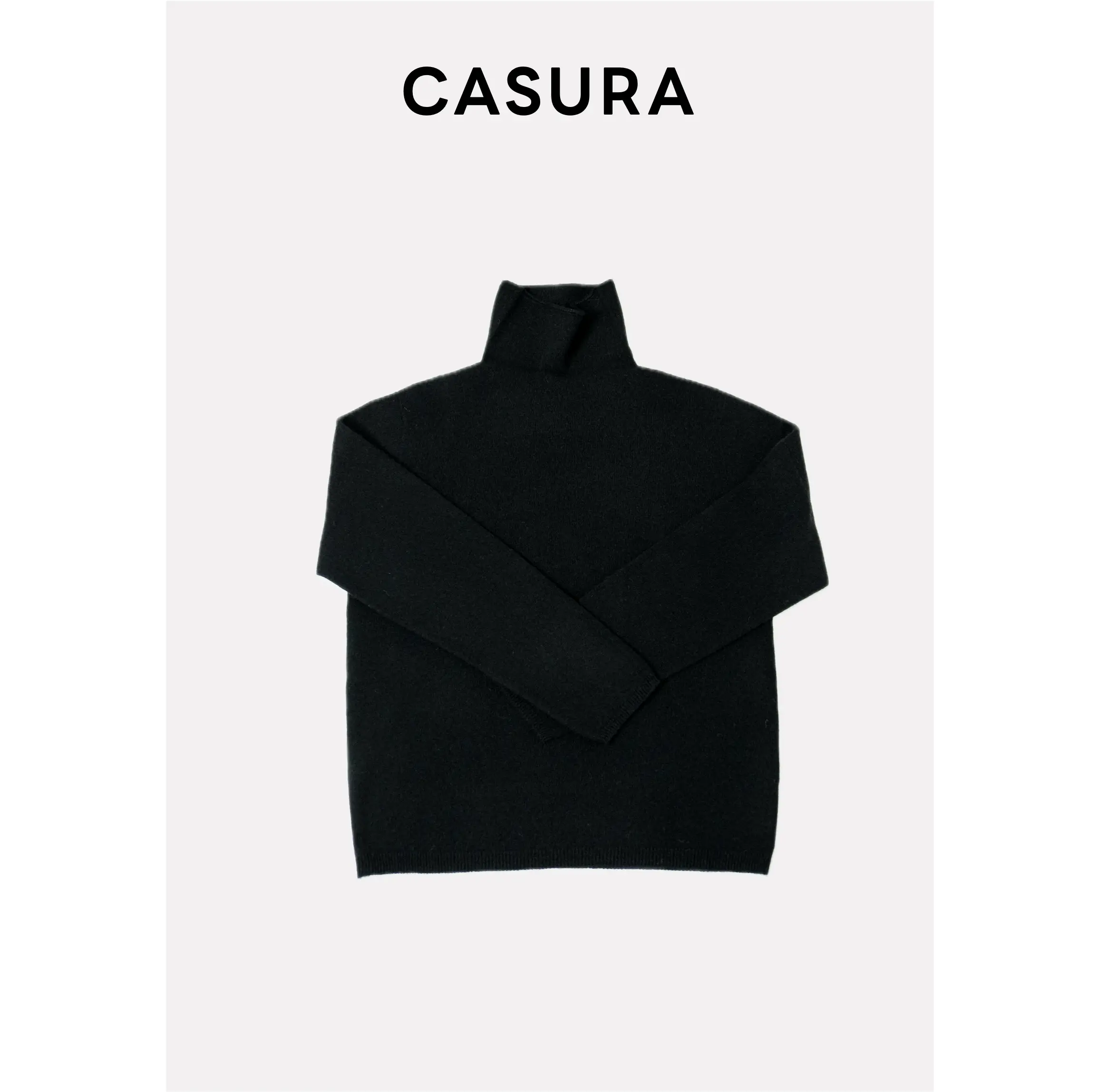 Casura Classic Turtleneck- 100% Cashmere