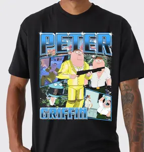 Peter Griffin shirt,Graphic Tee Menswear Top