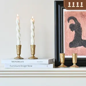 Candle Sticks Holder Decor, Set of 4   Candle Holders, Modern Decorative Tapered Candlestick Holders Centerpiece for Dining Table Centerpiece, Wedding, Party Decor