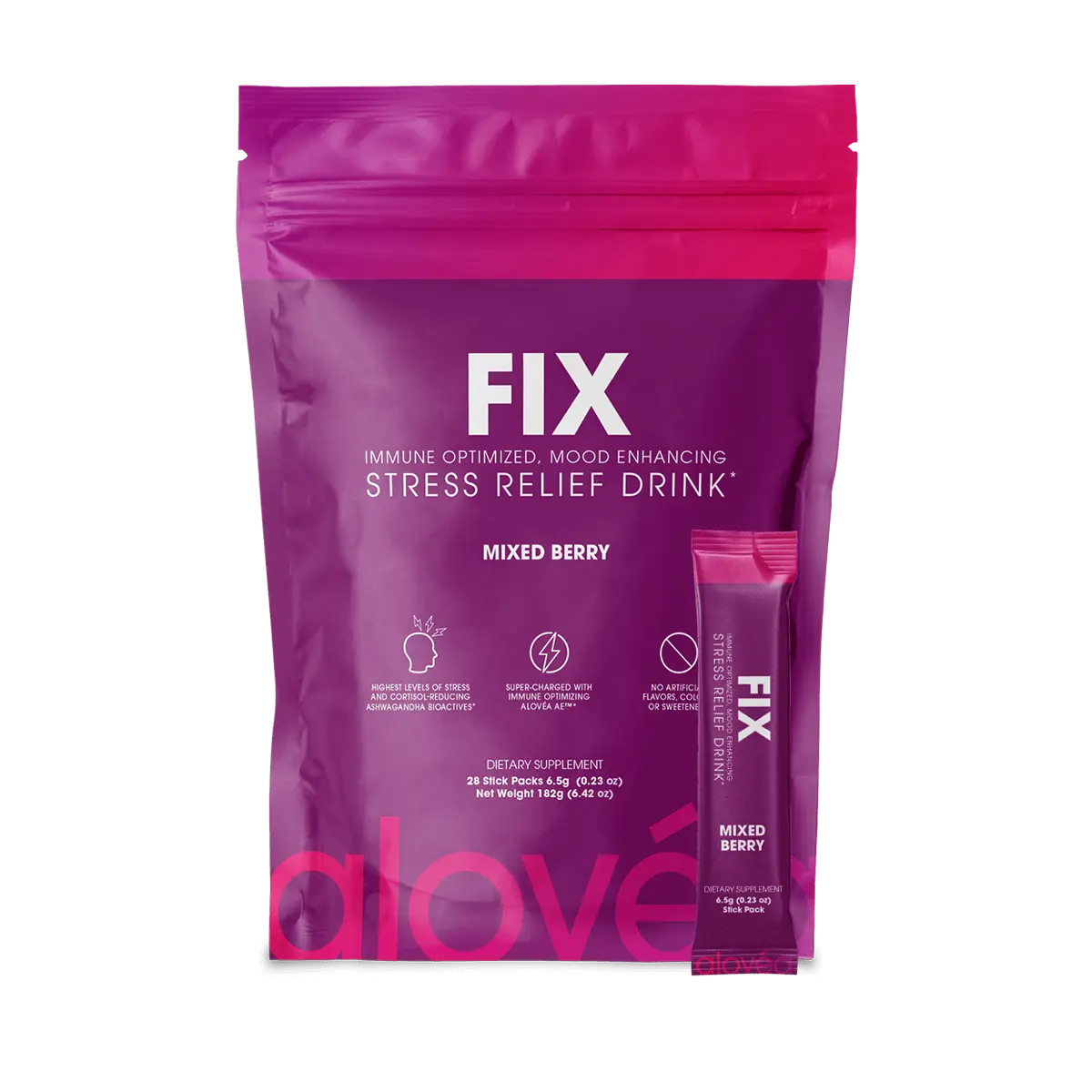 Alovéa Fix - Immune optimized, mood enhancing stress relief drink*