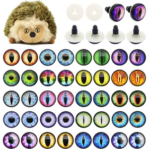 20 pairs of 24mm longan safety eyes with washers, durable plastic, suitable for beginners and professionals, suitable for DIY crafts, crochet dolls