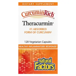 Natural Factors CurcuminRich, Theracurmin, 30 mg, 120 Vegetarian Capsules