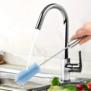1 semi-automatic rotating cleaning brush for milk bottles, water cups, teacups - efficient and convenient household cleaning tools