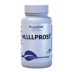 HALLPROST - Prostate Support- Supplement 60 capsules - Extract Saw palmetto- Prostate Infections- Gluten Free GMO Free HALLUSA NATURAL