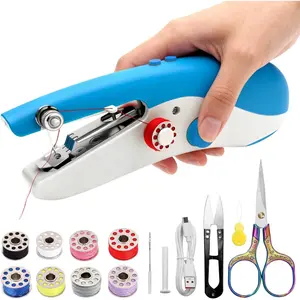 Handheld Sewing Machine Portable,  Exterior Design and Upgraded Technology, Dual-Speed, Built-in Work Light, Dual Power .  for  & Travel, Adults & Beginners, for Clothes & Jeans