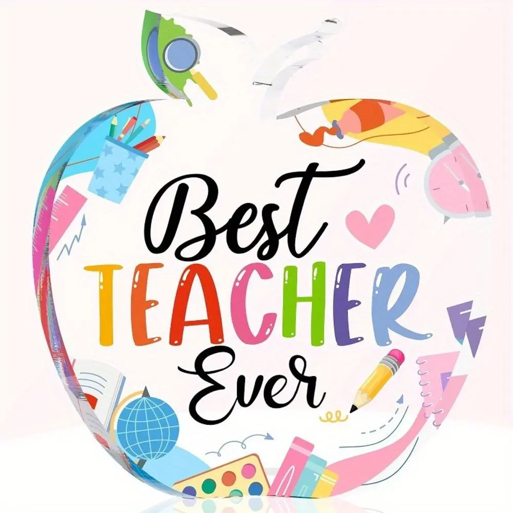 Teacher Appreciation Gift for Women Birthday Gift for Teacher Paperweight Keepsake Thank You Teacher Graduation Party Gift Teacher Office Classroom(Apple)