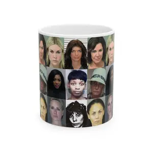 [MADE IN US] Real Housewives Mugshot Ceramic Coffee Mug Funny Fan Gift, Daily Mug, Office Coffee Cup