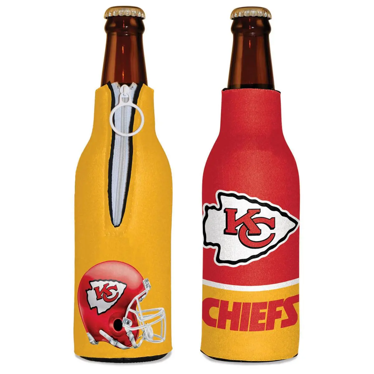 Wincraft NFL Kansas City Chiefs Football Team Logo Bottle Cooler, Sports Collectibles Accessory