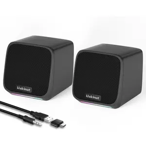 Computer Speakers for Desktop PC,Desktop Speakers,Small Computer Speakers USB Powered 3.5mm Aux Speaker