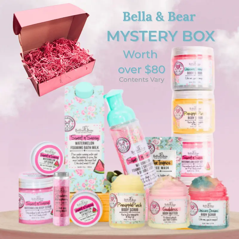 Bella & Bear Mystery Box - Over $80 Value! (Full & Travel Sizes) Gift  Set