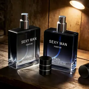 Passionate Men's Perfume, Subtle Elegant Wood Scent, Vibrant Confidence Ocean Fragrance, Highlight Personal Charm, 55ML, Delightful Scents