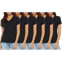 (V-Neck) Black x6