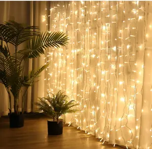 Window Curtain String Lights 20 feet 600 Led Fairy Twinkle Lights with Remote, Timer, 8 Modes