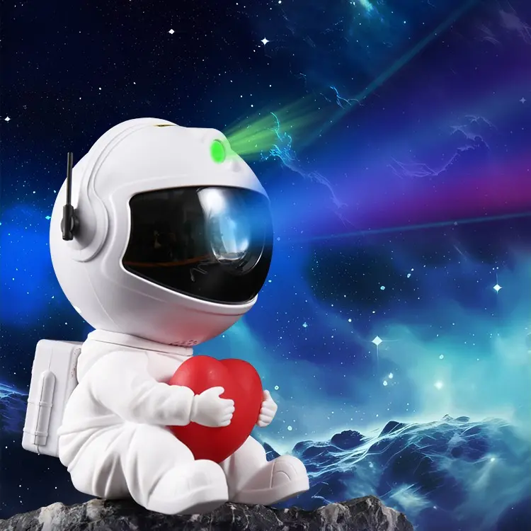 2026 Updated Astronaut Galaxy Lights Projector, LED Galaxy Lights for Bedroom with 360° Rotating Head, Remote Control, Magnetic Design, Adjustable Brightness Light, Multifunction RGB Colors, RGB Novelty Lighting for Game Rooms, Ideal for Kids
