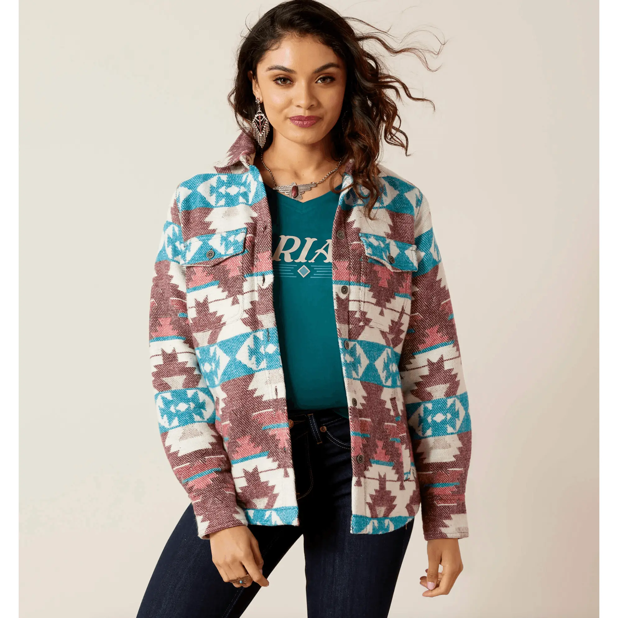Ariat Women's Baja Jacquard Shirt Jacket 10046671