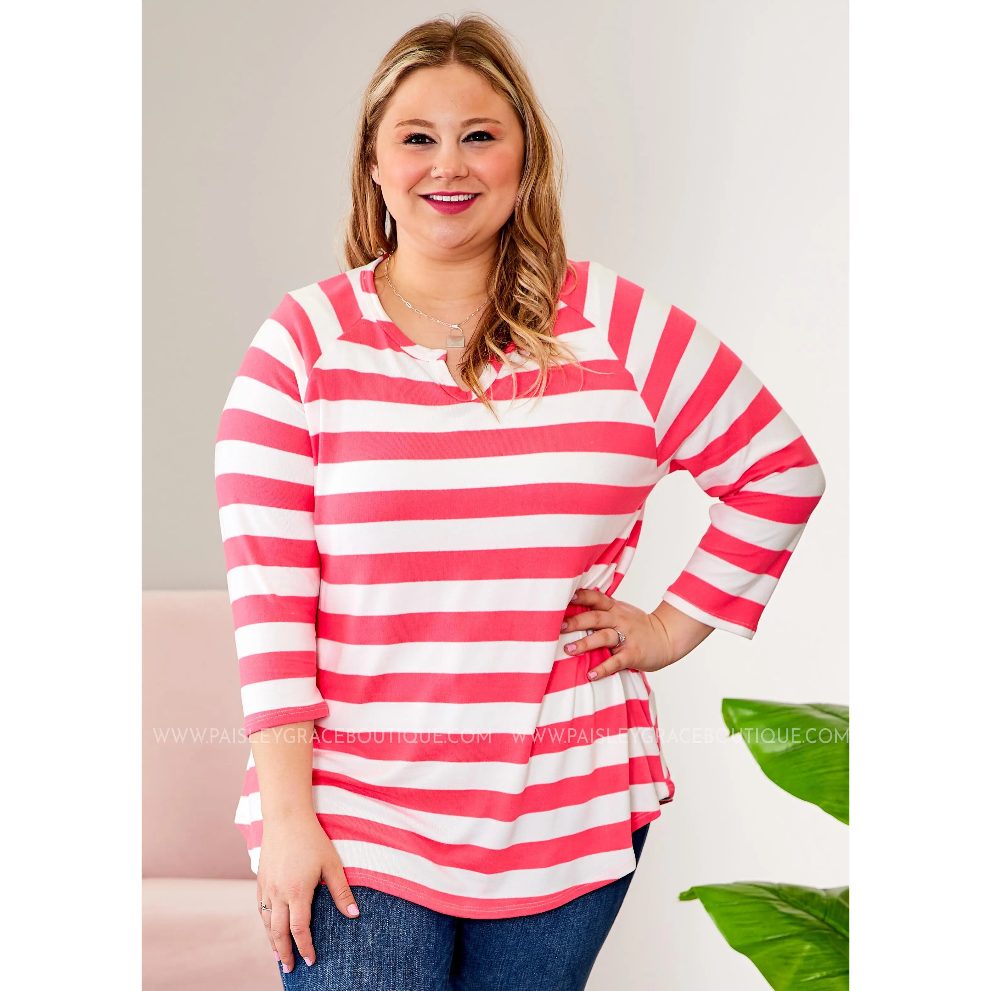 Glowing Days Top - Hot Pink - FINAL SALE