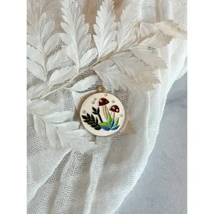 Mushroom Enamel Charm - Charm Bar Collection
