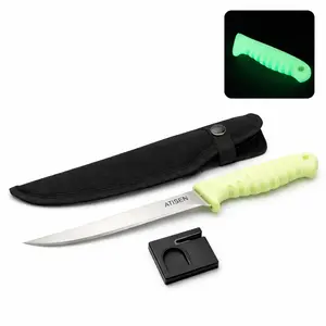 Atisen Glow in the Dark Fillet Knife and Sharpener