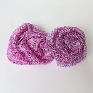2 PCS African Exfoliating Net Sponge, African Net Sponge Bath Scrubber, Beauty & Personal Care Bathing Accessories for Shower Cleaning